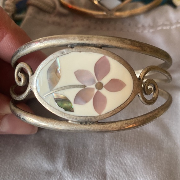 Lot of 3 Vintage Hecho en México Cuff Bracelets - Picture 3 of 7